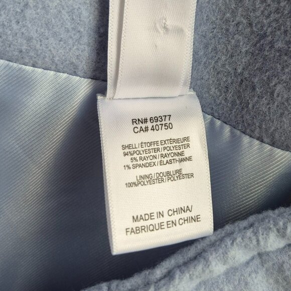 WynneCollection Layers Melton Unstructured Jacket Periwinkle Blue Large - Picture 6 of 15